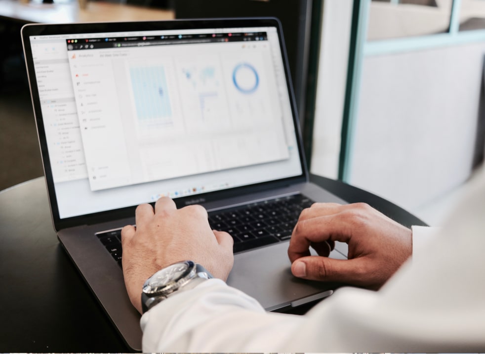 aerial picture of islanded with a blue water